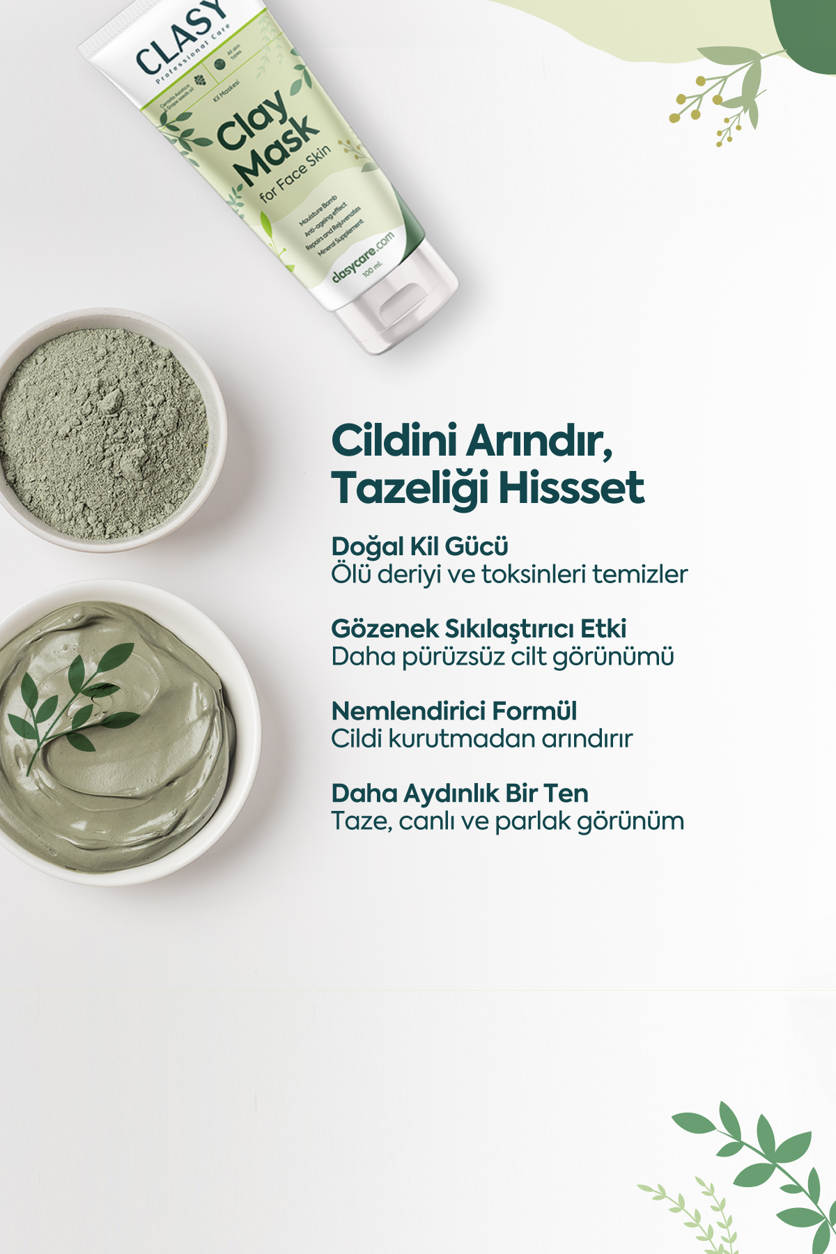 Ölü Deriye Karşı Kil Maskesi - 100 مل