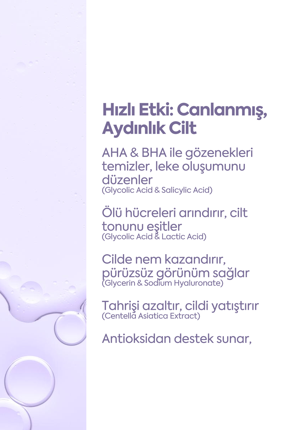Cilt Tonu Eşitleyici Peeling - مصل التقشير AHA-BHA 50 مل