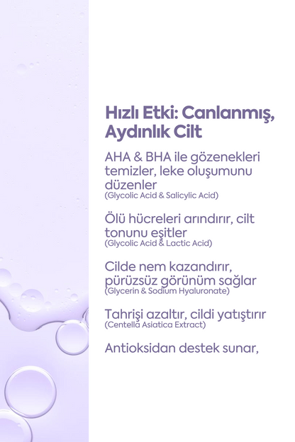 Cilt Tonu Eşitleyici Peeling - مصل التقشير AHA-BHA 50 مل