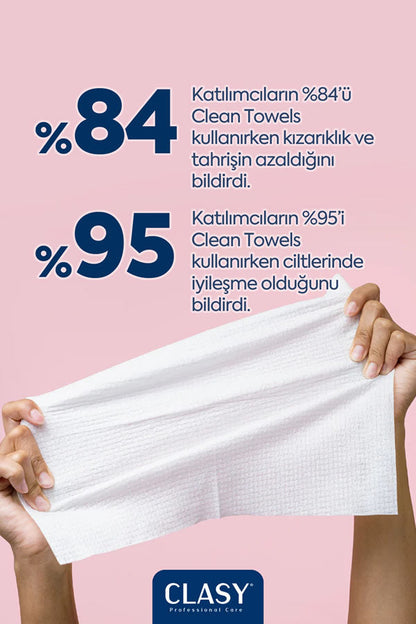 مناشف نظيفة مقاس Xl - 50'li Makyaj Ve Yüz Temizleme Havlusu