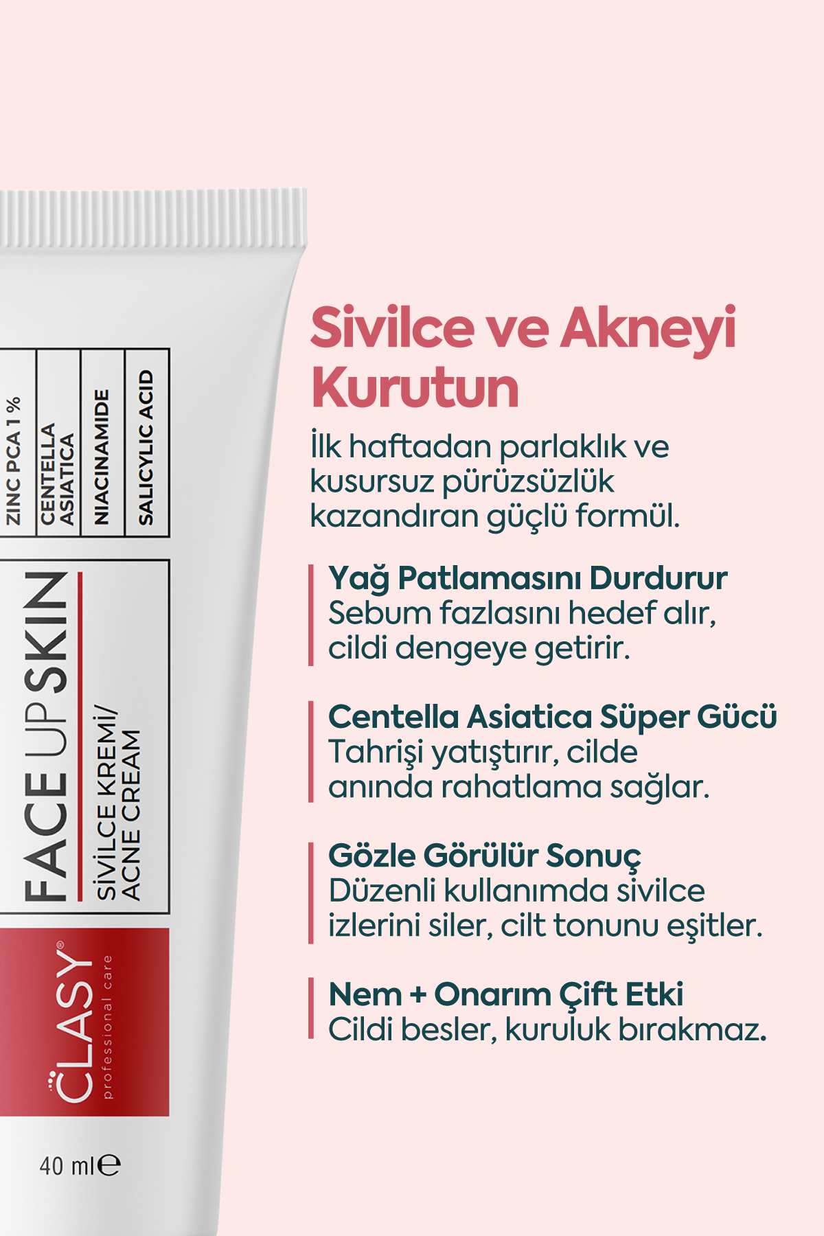 Akne ve Sivilceler için Mükemmel Etki - كريم حب الشباب FACEUPSKIN® 40 مل